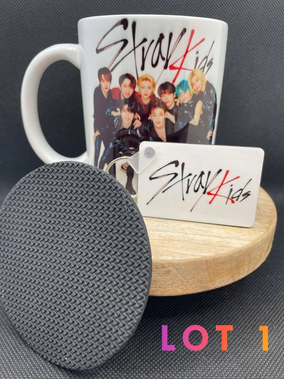 🎁 Coffret Mug – Mug + Porte-clés + Dessous de Tasse – Stray Kids ❤️🧭 – photo 2